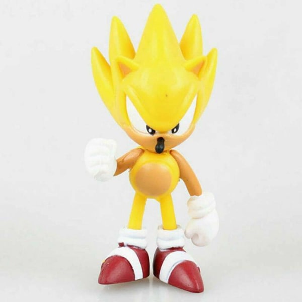 6-st Sonic Classic The Hedgehog PVC Action Figur Modell Barn