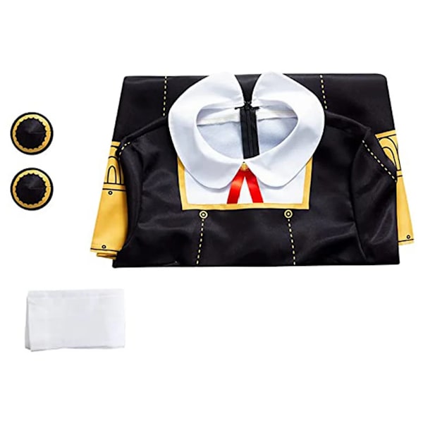 Anime SPY X FAMILY Anya Forger Svart Klänning Uniform Cosplay Vuxna Barn Kostym XL A2 Costume