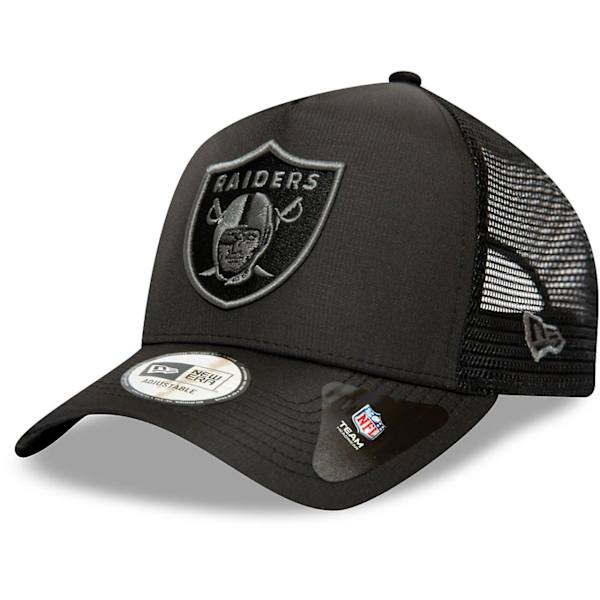 New Era A-Frame Trucker Cap - RIPSTOP Oakland Raiders Black none