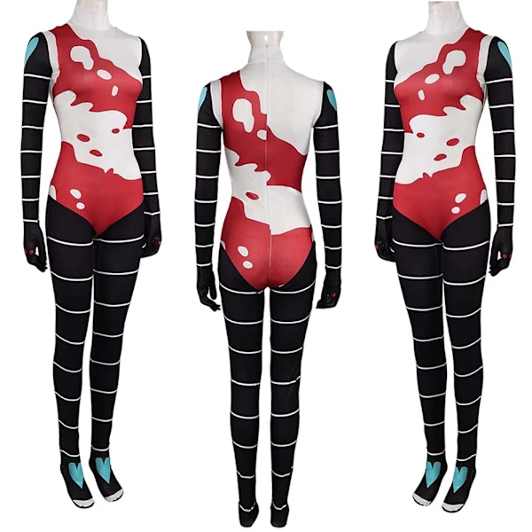 Fizzarolli Cosplay Jumpsuits Svans Kostym Cartoon Helluva Cosplay Boss Förklädnad Outfits Kvinnor Bodysuits Set Halloween Fest Sui S Full Set