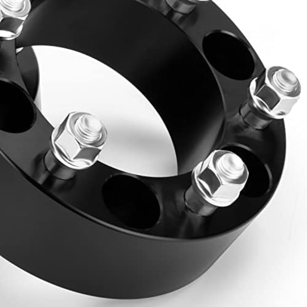 6x5,5 hjuldistanser, KSP smidda 1&#34;(25 mm) 6x139,7 mm till 6x139,7 mm gängstigning M12x1,5 navhål 108 mm adaptrar för Tacoma 4Runner Tundra F black No Lip-6X5.5-2inch