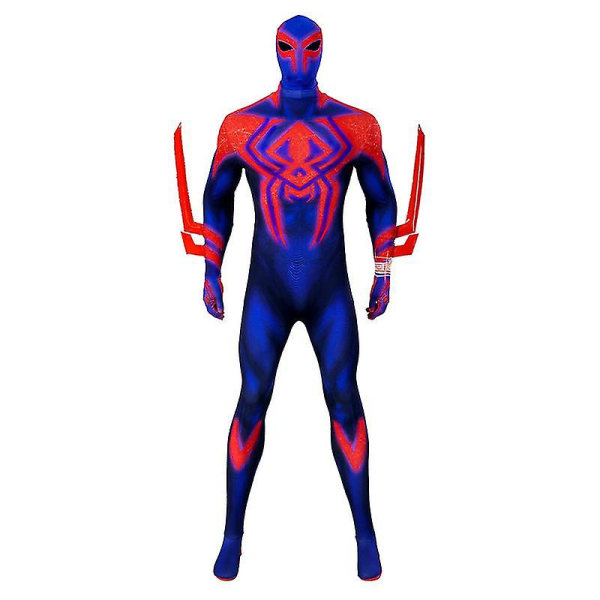 Kids Aldult Spider Man 2099 Cosplay Costume Party Jumpsuit Spider-man: Across The Spider-verse Fancy Dress XS