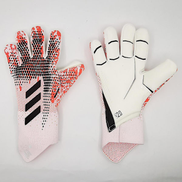 Professionella silikongummi Vattentäta halkfria handskar Latex Vuxna Barn Fotboll Målvaktshandskar-sswyv pink and white 9