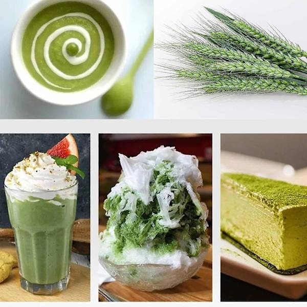 Nytt korngräspulver 100 % rent & ekologiskt, ekologiskt korngräs, korngräsjuicepulver ekologiskt, rent korngräs Veganskt 2pcs