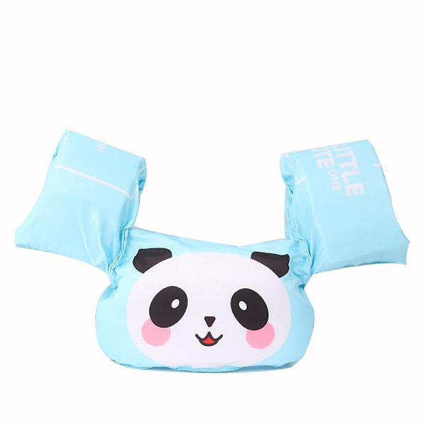 Baby Float Cartoon Arm Sleeve Flytväst Baddräkt Skum Säkerhet Simträning Flytande pool Float Simring Puddle Jumper Z Blue panda