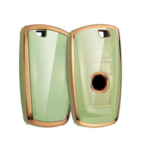 Tpu Gold Edge Design bil för nyckel till case för 320li 3/5/7 Series Gt528 Green