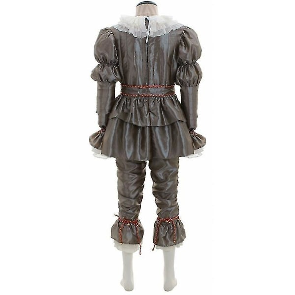 Pennywise Clownkostym för män Set Cosplaydräkt Vuxna Kläder Kläder Halloweenfest Tmall 2XL