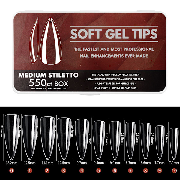 Porslin Vit No Trace 12 Eagle Claws Nail Art Chips