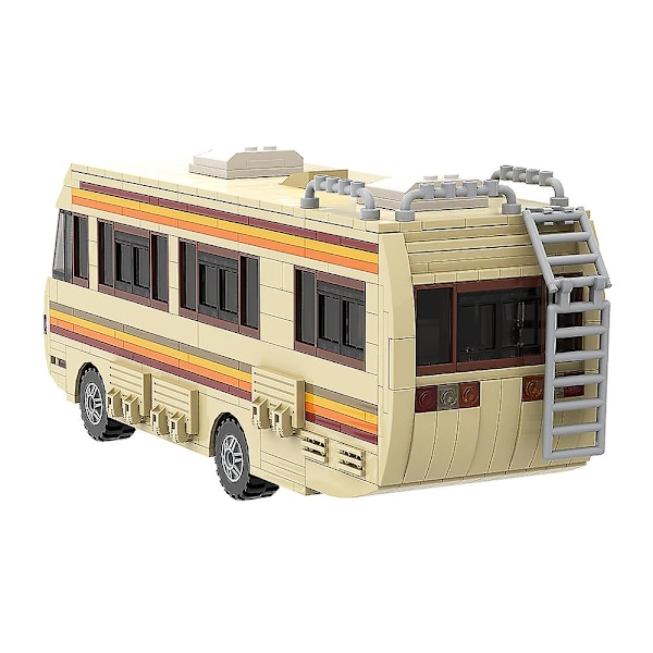 Moc Classic Movie Breaking Bad Car Building Blocks Kit Walter White Pinkman Cooking Lab Rv Fordonsmodell Leksaker för presenter 104 PCS