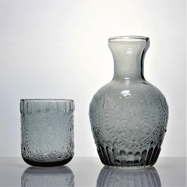 Juice Kanna Set Bediside Karaff Med Glaskopp Vardagsrum Kök Sovrum Vatten Kanna Set grey