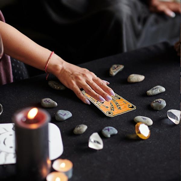 Handgjord Ouija-bräda av trä hjälper till i lugn kommunikation, lämplig för familjesammankomster null none