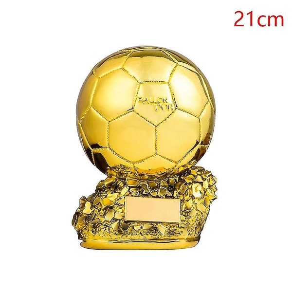 Sencu European Football Golden Ball Trophy Souvenir Fotbollstävling Award Fans Present 15CM