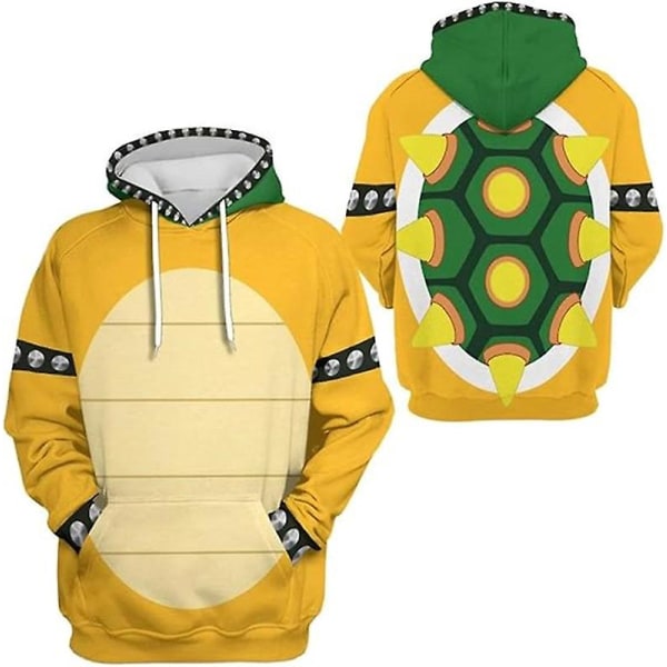 Luigi Costume Vuxen Barn Hoodie Filminspirerad Halloween Cosplay Sweatshirt Q2 Kids-Height 150cm