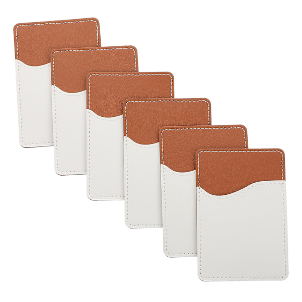 6 set Pocket Wallet Phone Stick Wallet Phone Back Wallet Case Sublimation Wallet Phone Case Stick- Phone Back Wallet