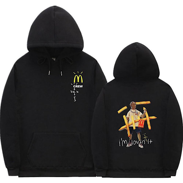 Cactus Jack Hoodie Män Kvinnor Dubbelsidig print Utseende Mamma I Can Fly Travis Scott Hoodies Unisex Hip Hop Streetwear Z0742*black XL