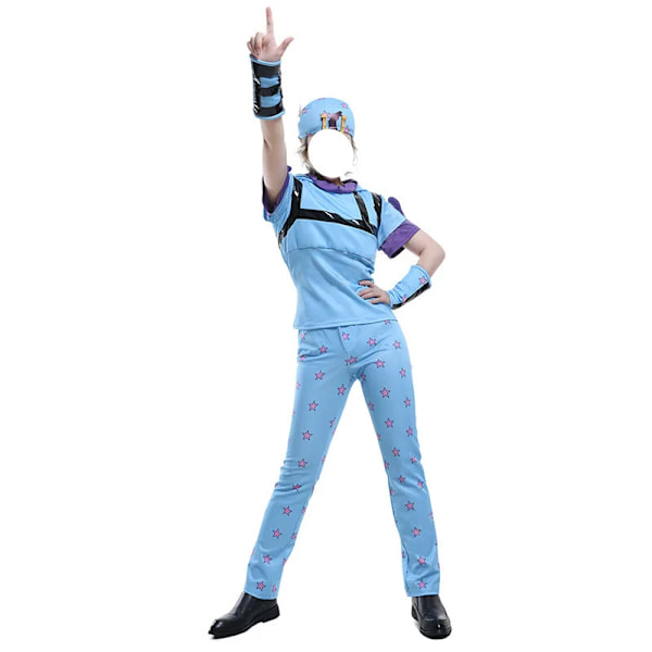 JoJo's Bizarre Adventure Steel Ball Run Jonathan Johnny Joestar Cosplay Kostym Anime Spel Dräkt Halloween Fest Rollspel Outfit XXL Full Set