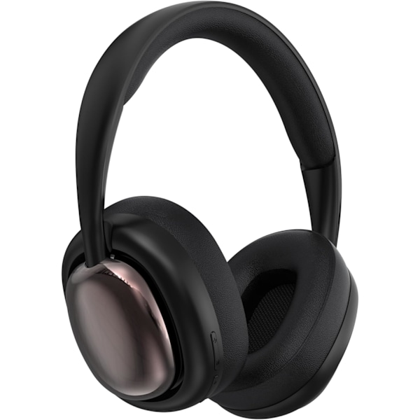 Bluetooth 5.3 Over-Ear Trådlösa Hörlurar med Bas och Stereoljud, Huvudband Headset med Lång Batteritid, Moderna Välljudande Hörlurar (Svart)