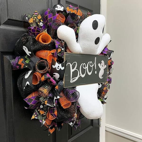 Halloween Spöklik Spök-girland Atmosfärdekoration Hängande Prydnader