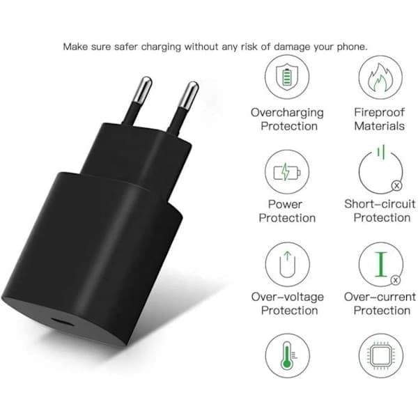 4-pack-iPhone-laddare-Snabbladdare-Adapter + 2M Kabel 20W USB-C Vit 4-Pack iPhone (NT) 4-Pack USB-C 4-Pack USB-C 4-Pack 4-pack USB-C