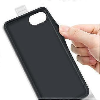 Fodral till iPhone 16e med kortplats Vertikalt Flip Läderfodral - Vit (Vit)