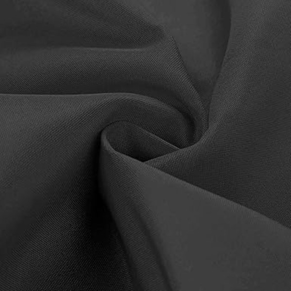 2,7 m Parasoll Ersättningsduk, Polyester Ersättningskapell för 6 Ribb Standard, Frikantilever, Offset Hängande Parasoller, Svart black 6 Rib