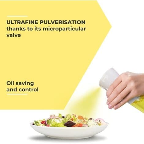 300 ml olivoljespray - vit, matlagningsspray för sallader och pizzor, sprayflaskor, matsprayflaskor, kökstillbehör