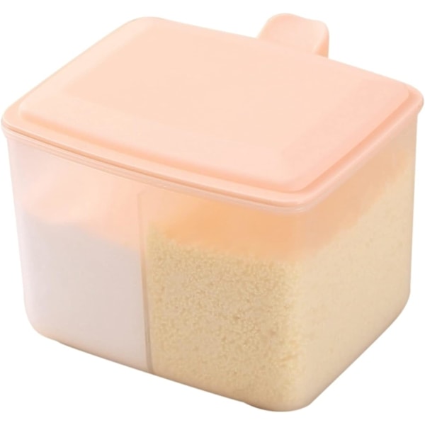 Kryddburkar Transparent Kryddburk Plast Bärbar 2-Facks Kryddlåda Kryddbehållare (Orange) Orange