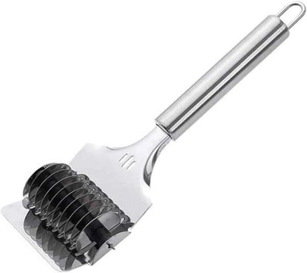 Pastakutter, Høykvalitets Rustfritt Stål Pasta Spaghetti Maker Noodle Lattice Roller