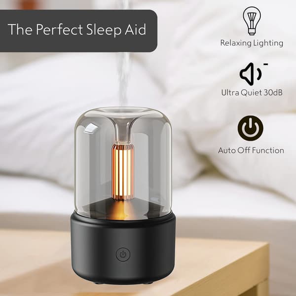 Hjem Filament LED Lyspære Diffuser|Luftfugter til Soveværelse|Rum Diffusere til Hjemmet|Aromaterapi Diffuser|Mist Diffuser|Luftrenser til Soveværelse