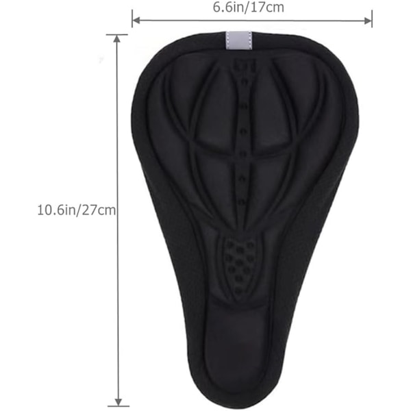 Cykel Sadel, Barncyklar Cykelsitsdyna, Pojkar & Flickor Sadelöverdrag, Barncykelsadel Vadderad Sadel Gelkudde, Svart Black