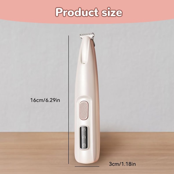 Pet MicroPrecision Trimmer, 2024 Uppgraderad Multifunktionell Klippmaskin för Husdjur Vattentät Uppladdningsbar Rakapparat för Husdjur med LED-Ljus, (1)