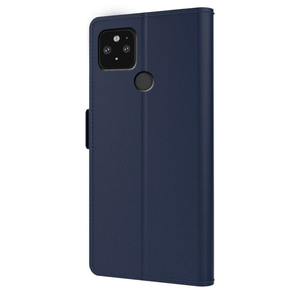 Stilfuldt Google Pixel 5 cover med makeupspejl - Blå Blue blue