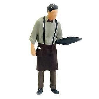 1/64 Servitør Mann Scene Jernbanemåler