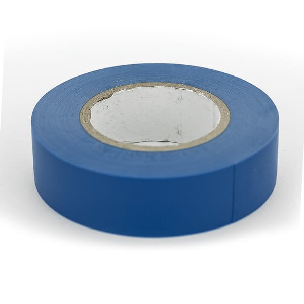Blå isoleringstejp, 15 mm x 20 m, PVC elektrisk isoleringstejp, eltejp.