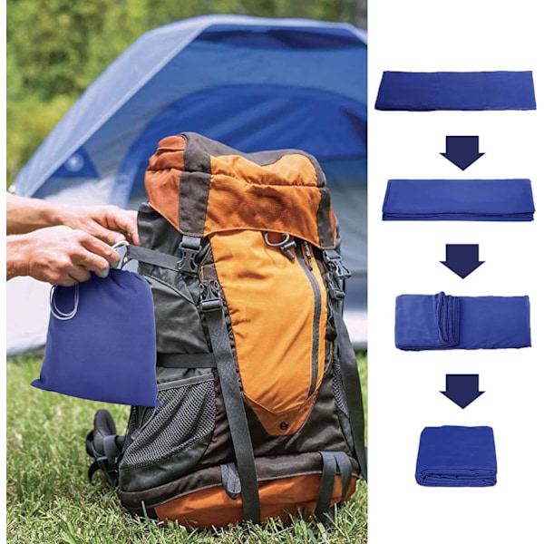 Lakan Reselakan Sovsäckslakan, 75 x 210 cm Portabelt Polyester Sovsäckslakan för Resor Vandrarhem, Marinblå Blue 75*210cm