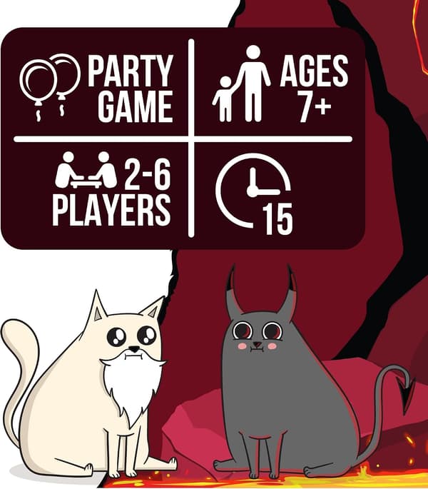 Exploding Kittens Godt vs. Ondt - 55 kort inspirert av Netflix-serien - Oppgrader Exploding Kittens med nye karakterer