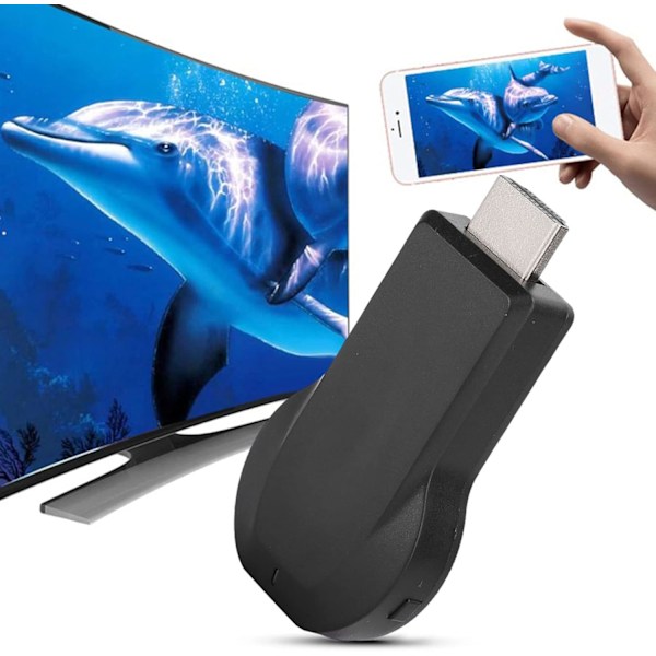 Trådlös Display TV, HDMI Dongel Adapter Inbyggd WiFi Modul Stödjer 2.4GHz WiFi Trådlös Display Dongel Adapter Mottagare HDMI TV