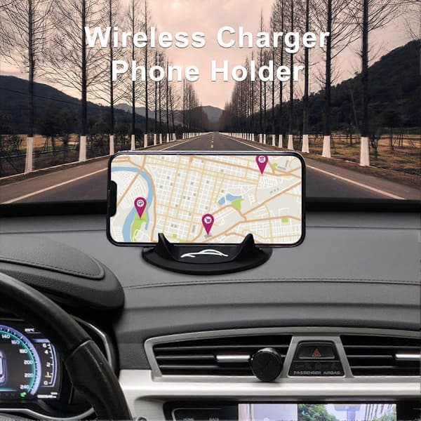 Bil 2 i 1 Trådløs Oplader Telefonholder