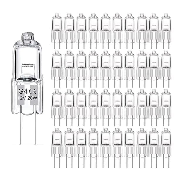 20-pack G4 halogenlampor 20W 12V - Varmvit