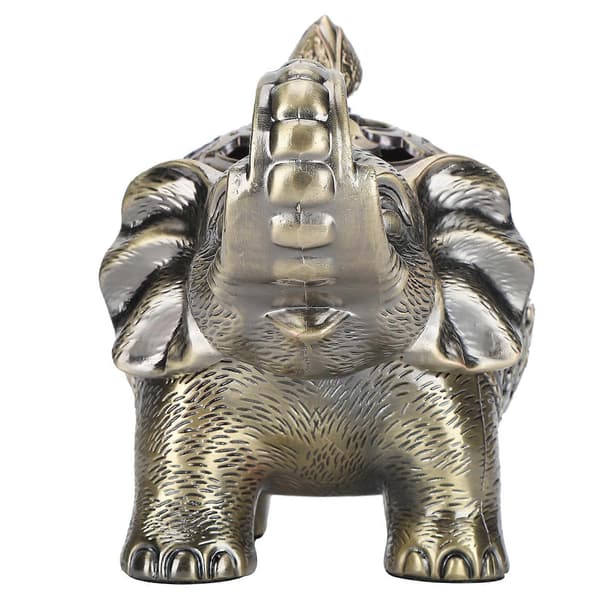 Elefantformad rökelsebrännare Aromaterapi Ornament för vardagsrum Entré Sovrum (Brons)