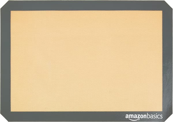 Rektangulär bakmatta i silikon, 2 delar, Beige/Grå, 29,5 cm x 42,0 cm