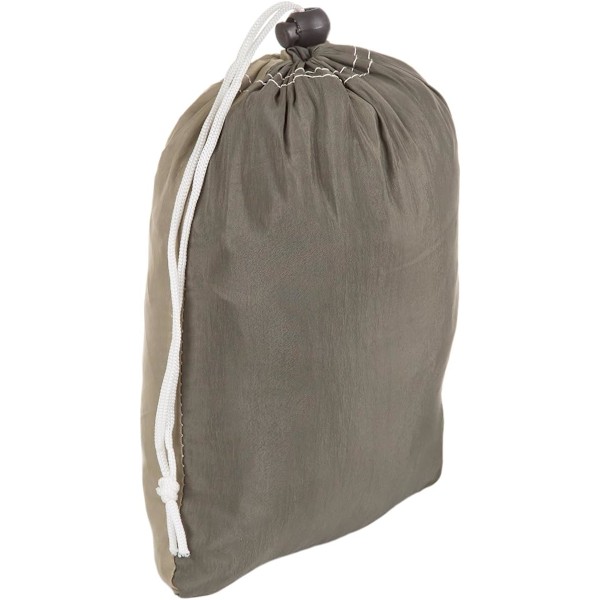 Enkelhängmatta för utomhusbruk | Portabel lättvikts hängmatta i fallskärmsnylon | Perfekt för backpacking, camping, reseutrustning, strand, trädgård (Khaki) Khaki