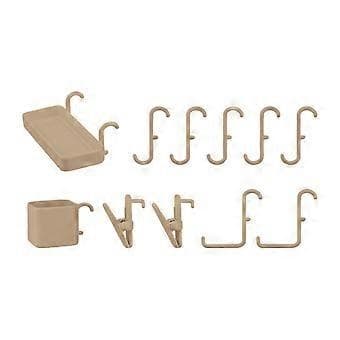 Miniatyrmöbler 1/6 dockskåpsscen vit (beige)