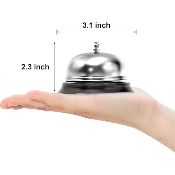 Klocka, Serviceklocka Bordsklocka för Portier Kök Restaurang Bar Hotell Skolor (2-pack, Silver) Sliver