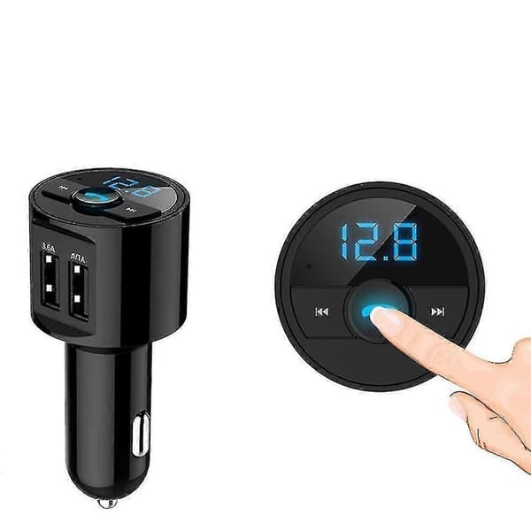 Fm Transmitter USB-oplader Bluetooth Bilsæt