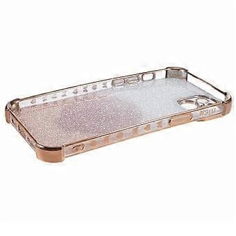Kompatibel med iPhone 15 Plus stativdeksel Glitter TPU-telefondeksel med speil (gull)