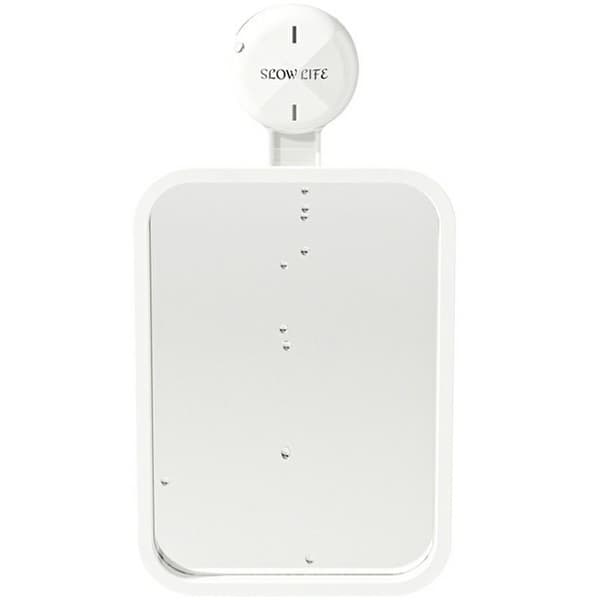 Stark sugkopp väggmonterad sminkspegel White white