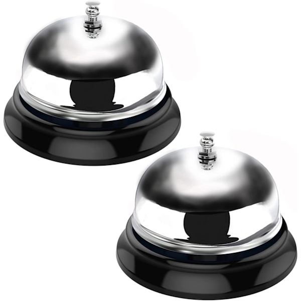 Klocka, Serviceklocka Bordsklocka för Portier Kök Restaurang Bar Hotell Skolor (2-pack, Silver) Sliver