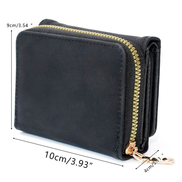 Sort lille pung med knapper, minimalistisk mat 30% rabat