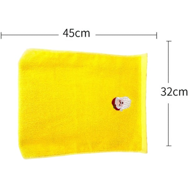 Handdukar för kök och badrum 12x18 tum Bomull Broderade Diskhanddukar Jultema Dekorativa Handdukar Present (Gul, En Storlek)